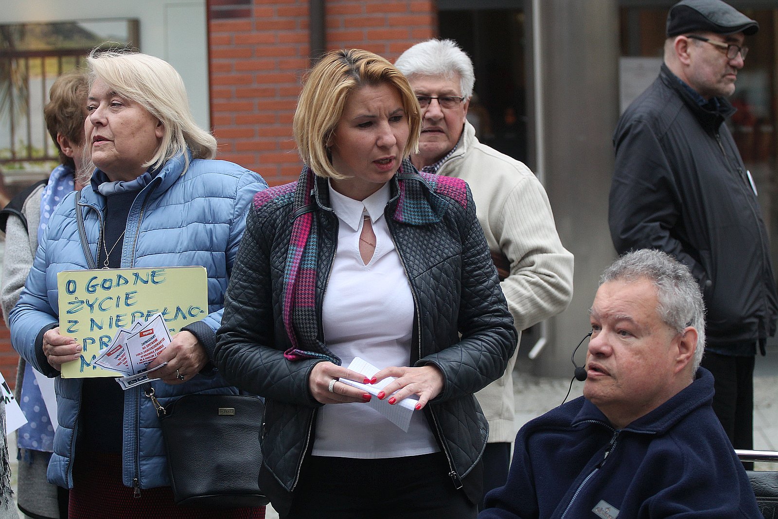 W czwartek odbył się protest wspierający niepełnosprawnych