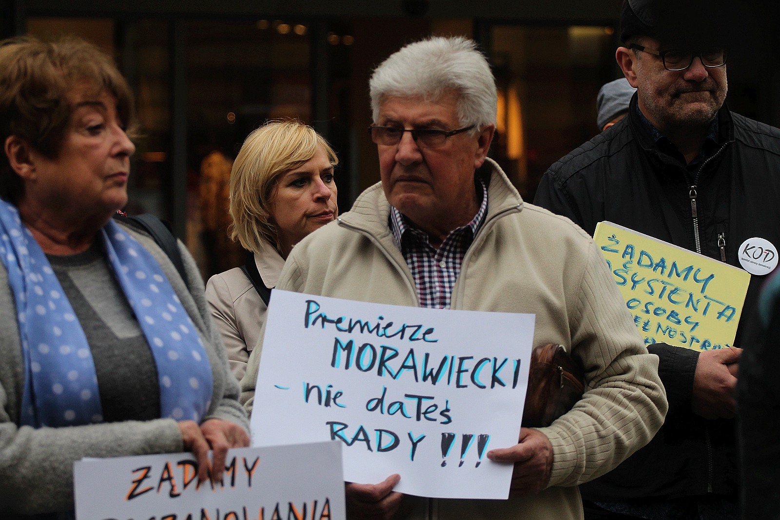 W czwartek odbył się protest wspierający niepełnosprawnych