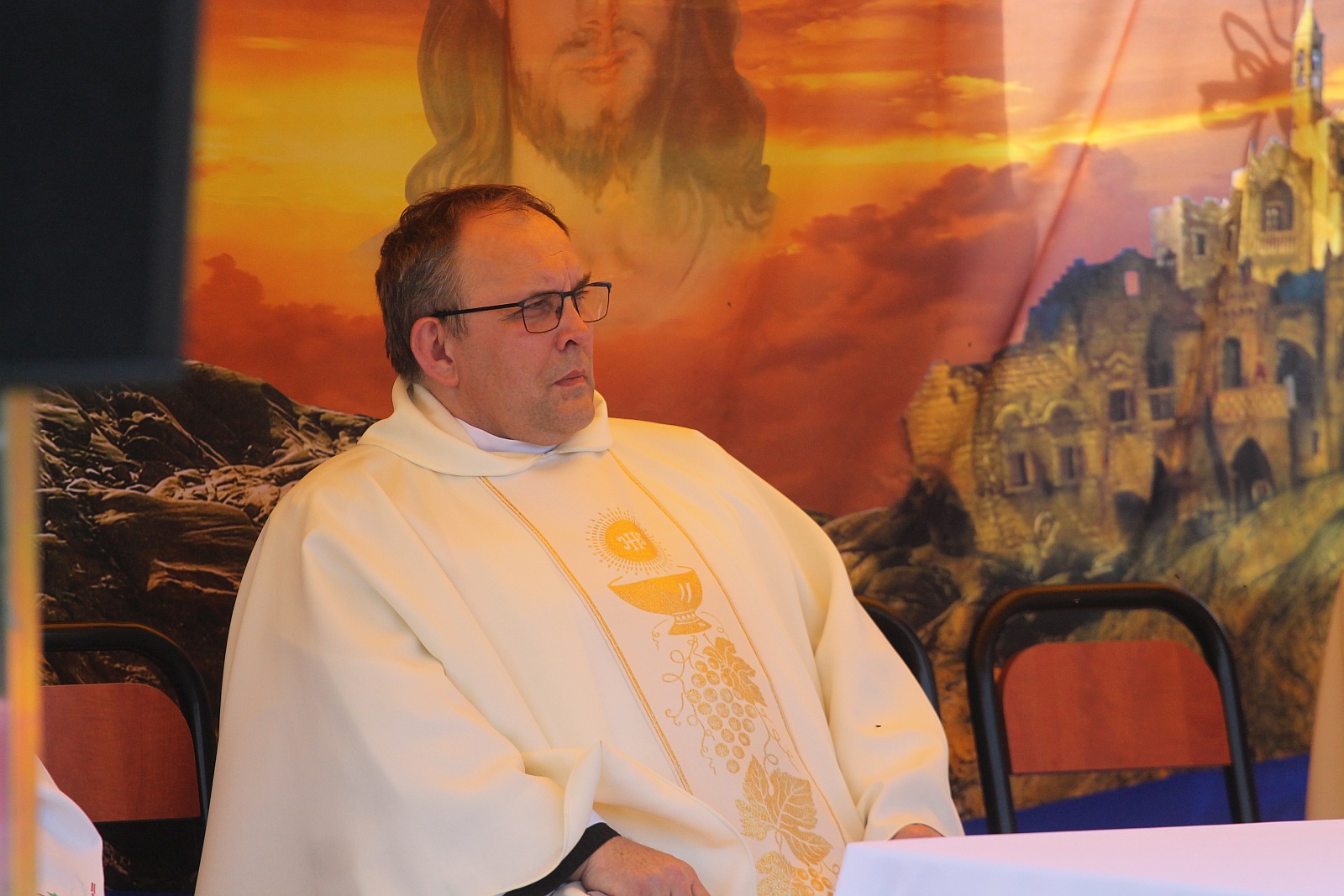 Poświęcenie kamienia węgielnego pod budowę kościoła
