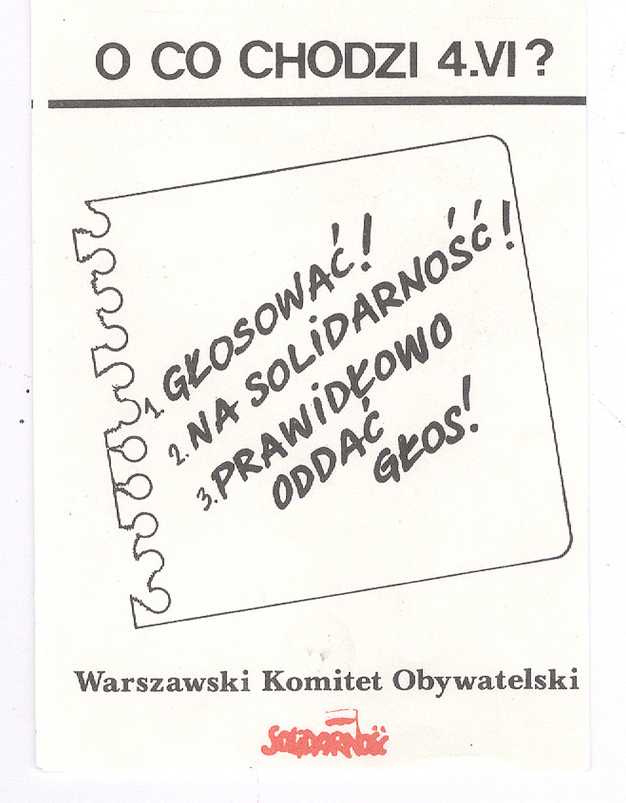 Kampania wyborcza i plakaty KO Solidarność