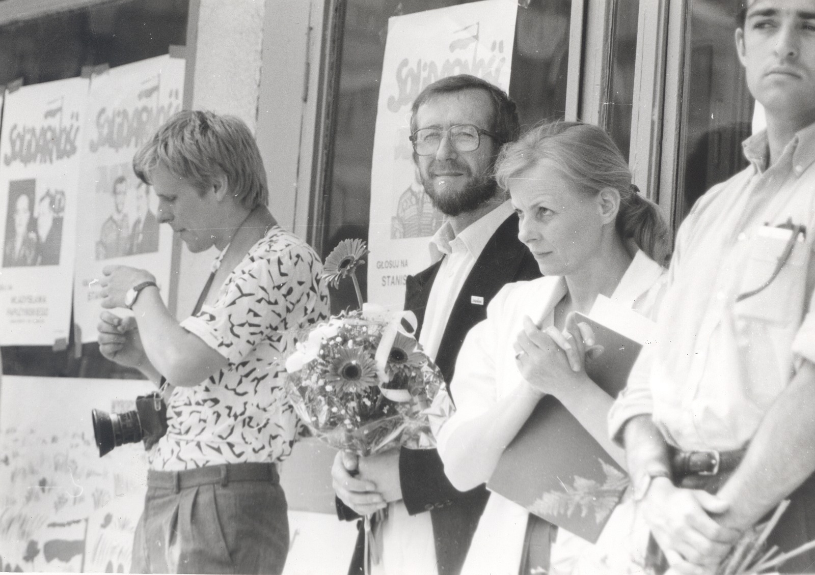 Kampania wyborcza i plakaty KO Solidarność