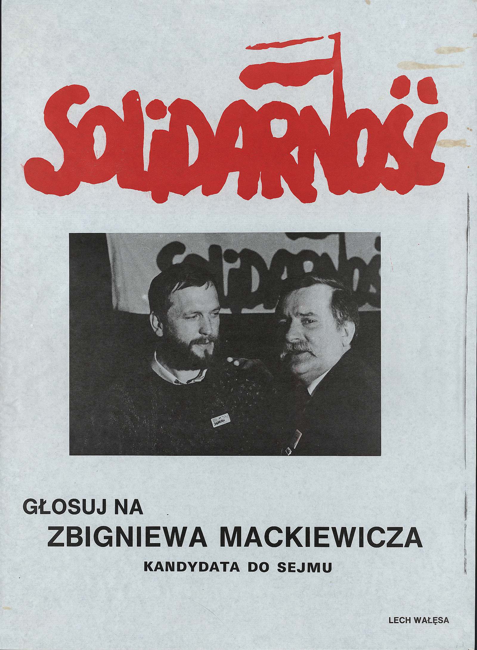 Kampania wyborcza i plakaty KO Solidarność