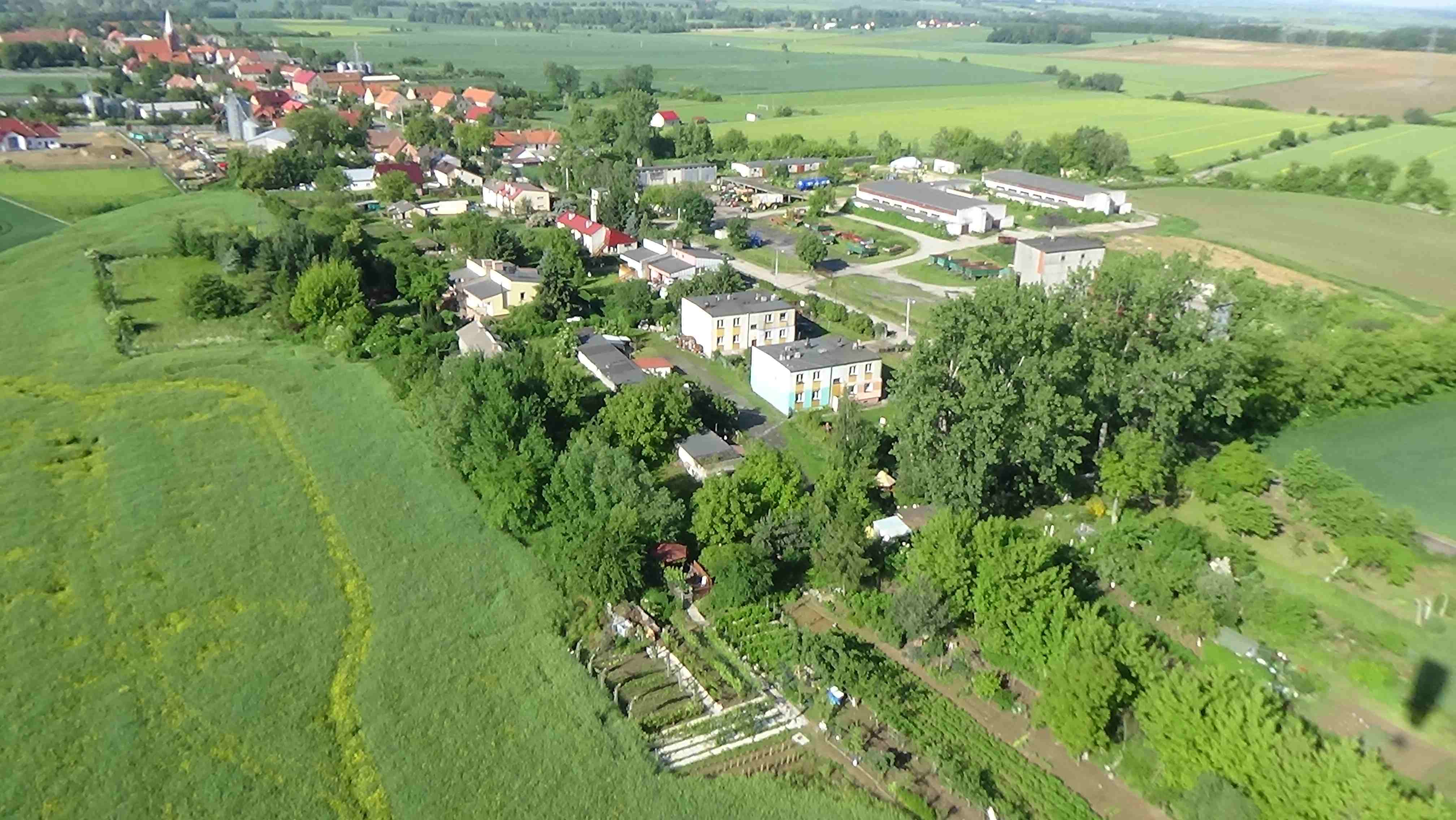 Mikołajowice z lotu ptaka. Zobacz jak wygląda wioska