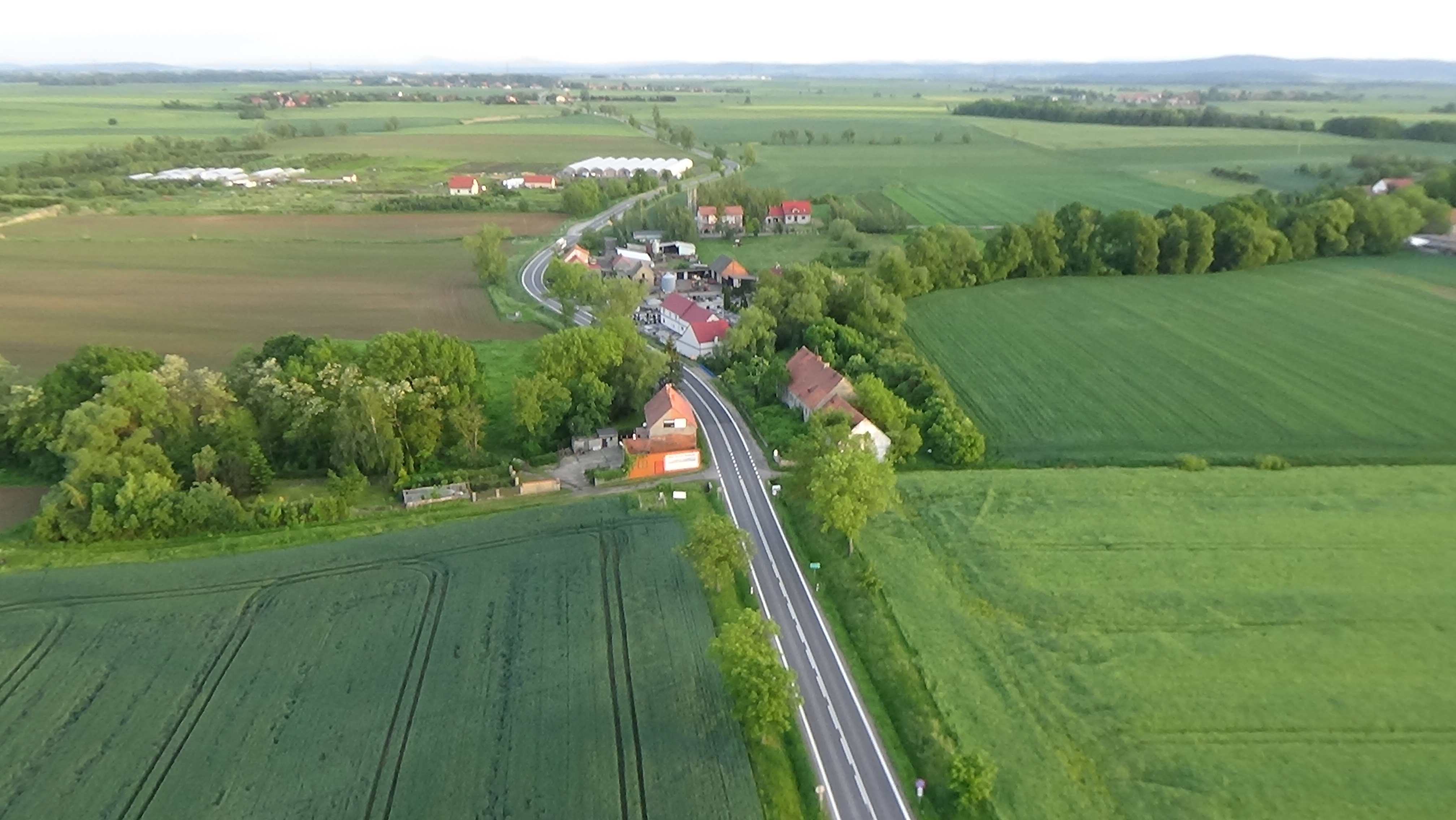Koiszków z lotu ptaka. Zobacz jak wygląda wioska        	