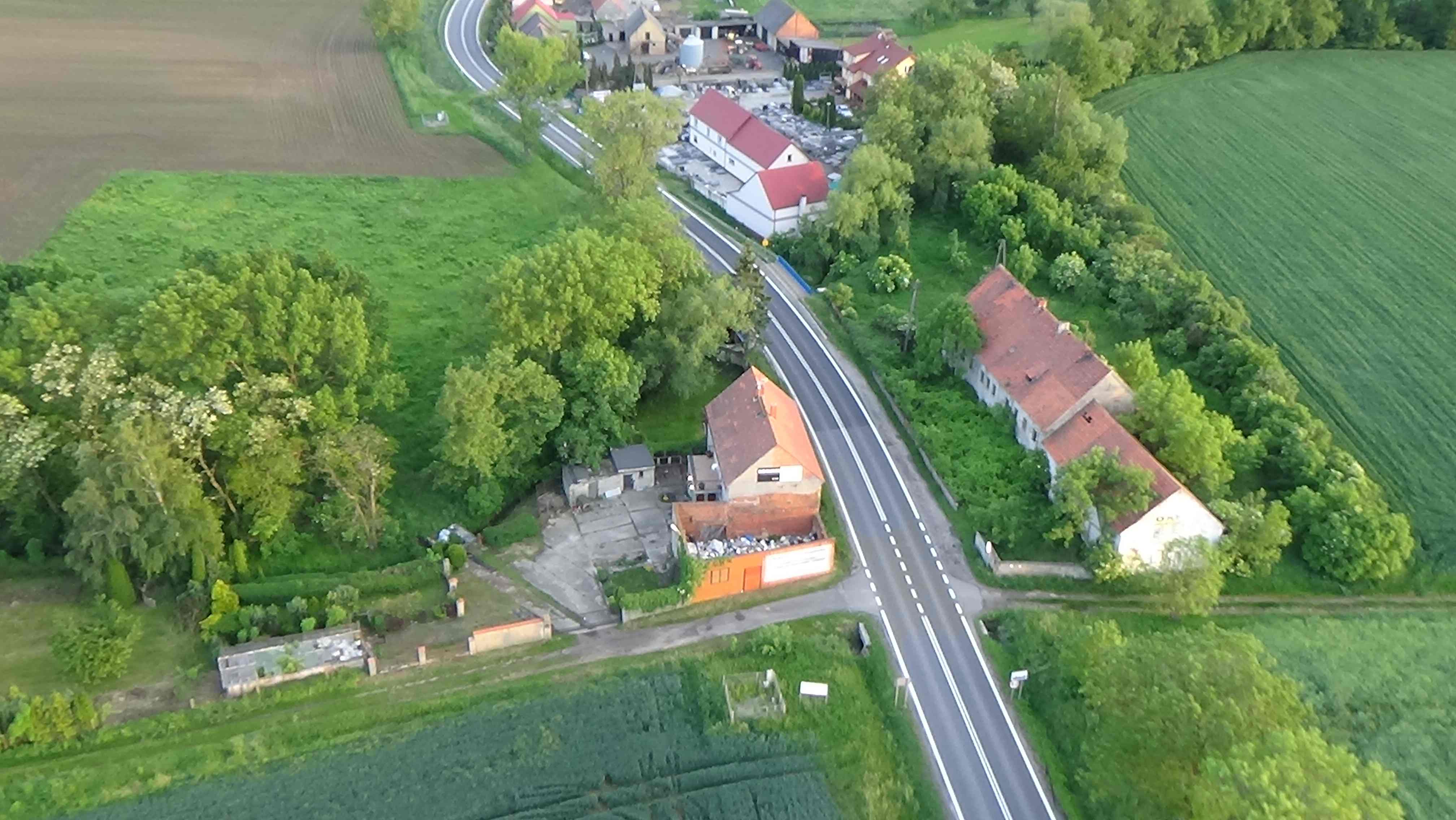 Koiszków z lotu ptaka. Zobacz jak wygląda wioska        	