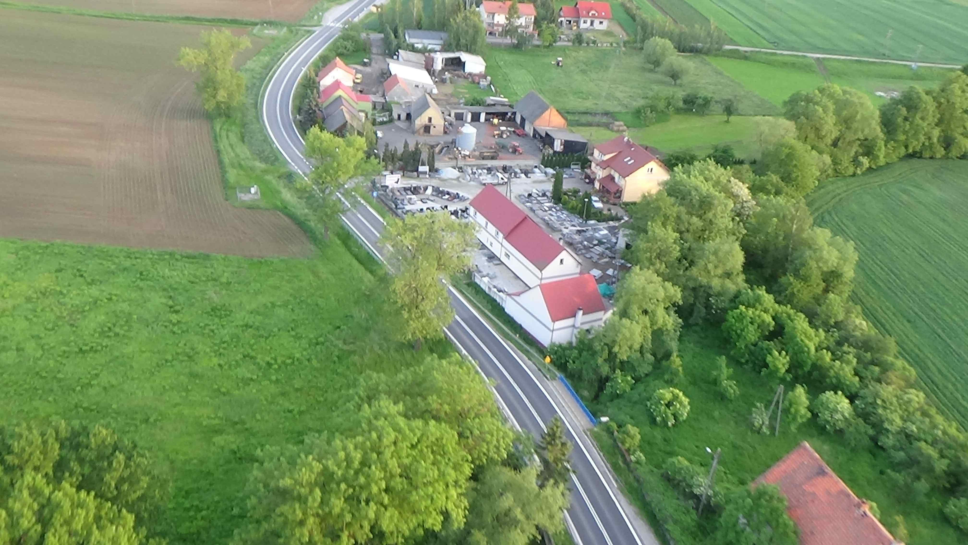 Koiszków z lotu ptaka. Zobacz jak wygląda wioska        	