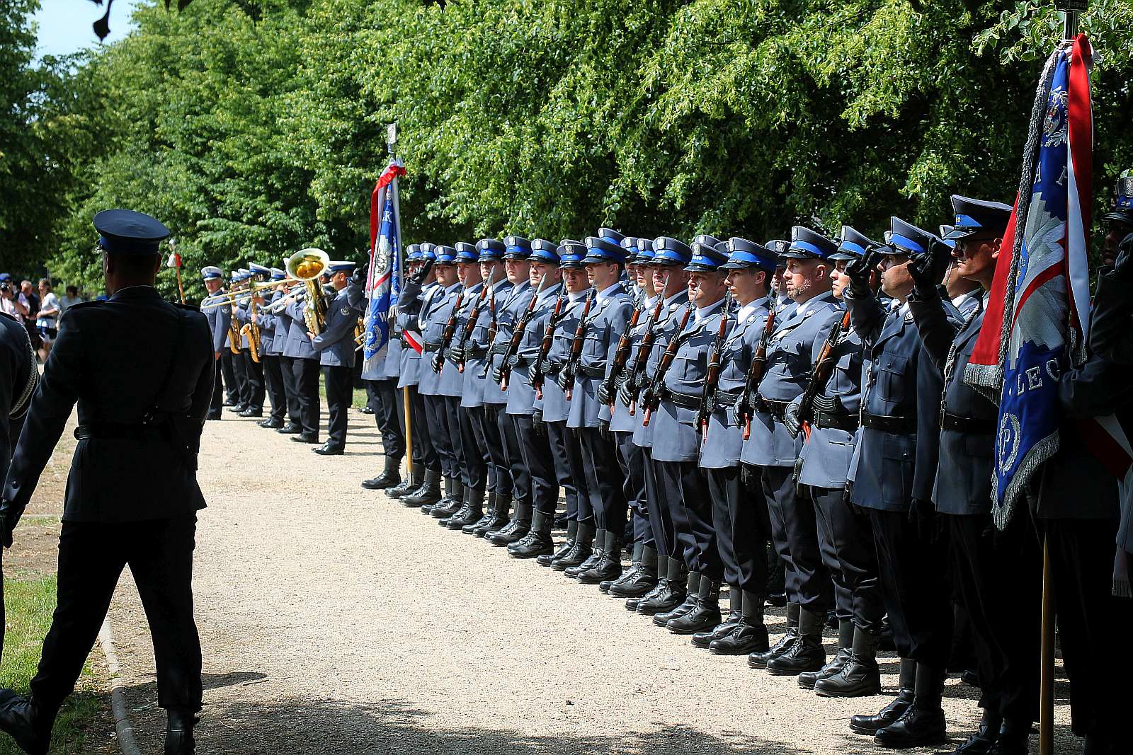 Dęby Pamięci poległych policjantów będą rosły w Parku Bielańskim