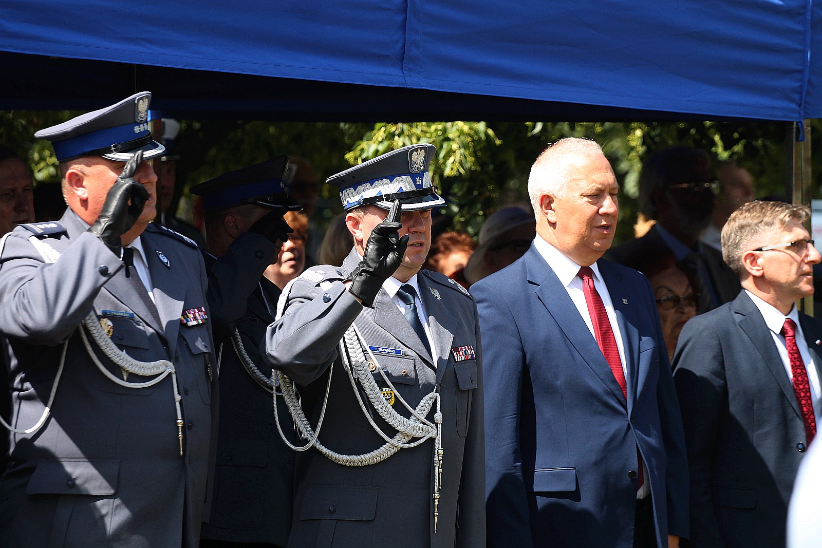 Dęby Pamięci poległych policjantów będą rosły w Parku Bielańskim