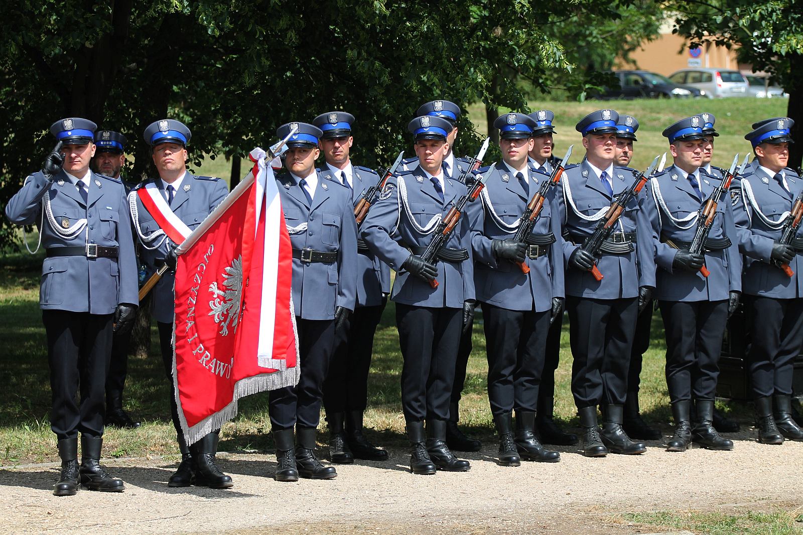Dęby Pamięci poległych policjantów będą rosły w Parku Bielańskim