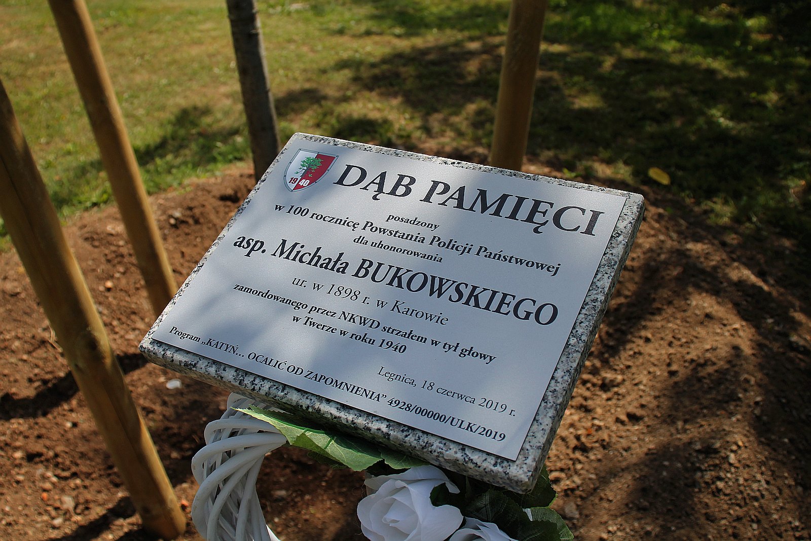 Dęby Pamięci poległych policjantów będą rosły w Parku Bielańskim