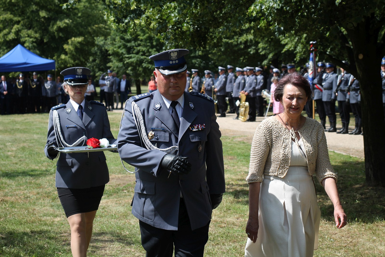 Dęby Pamięci poległych policjantów będą rosły w Parku Bielańskim