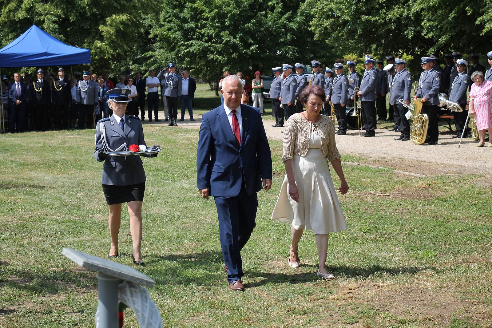 Dęby Pamięci poległych policjantów będą rosły w Parku Bielańskim