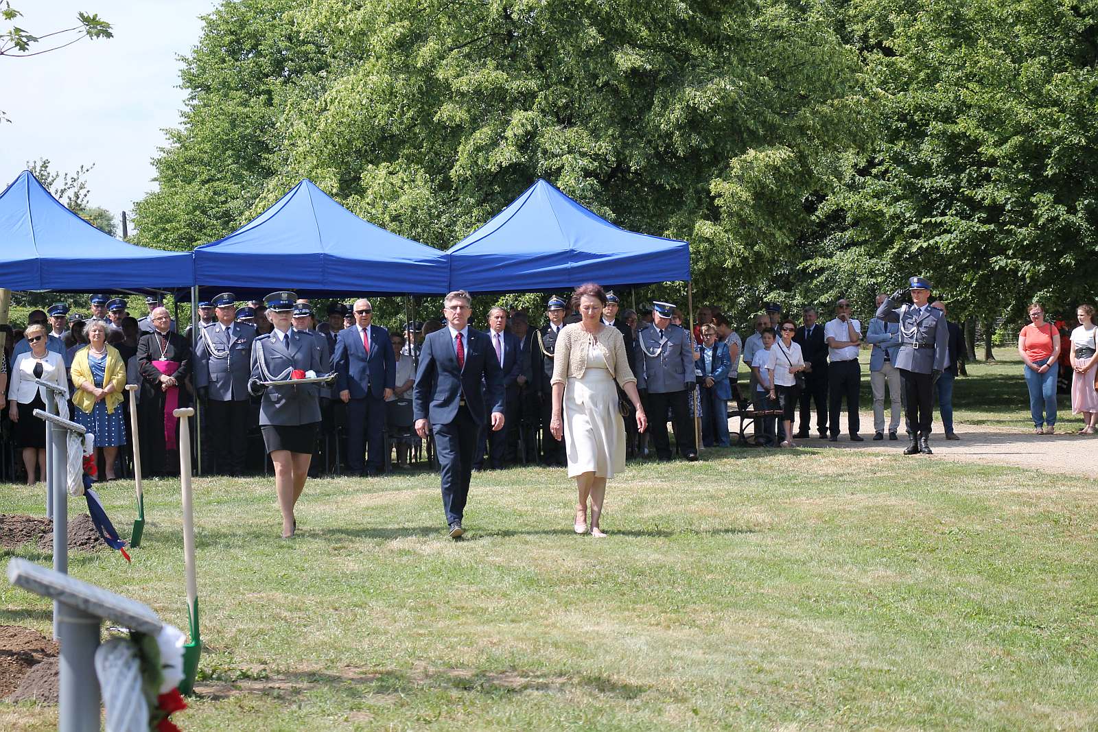 Dęby Pamięci poległych policjantów będą rosły w Parku Bielańskim