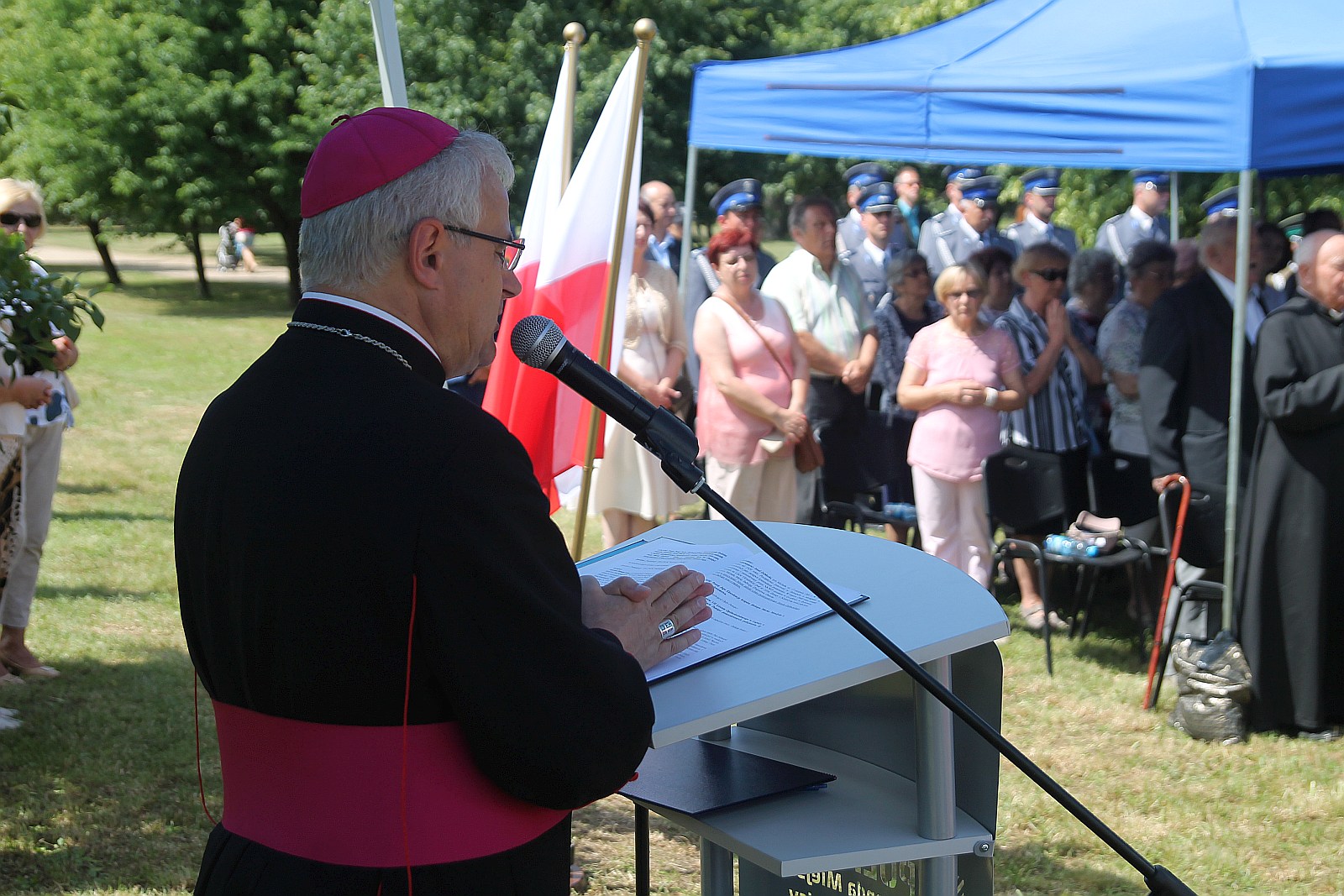 Dęby Pamięci poległych policjantów będą rosły w Parku Bielańskim