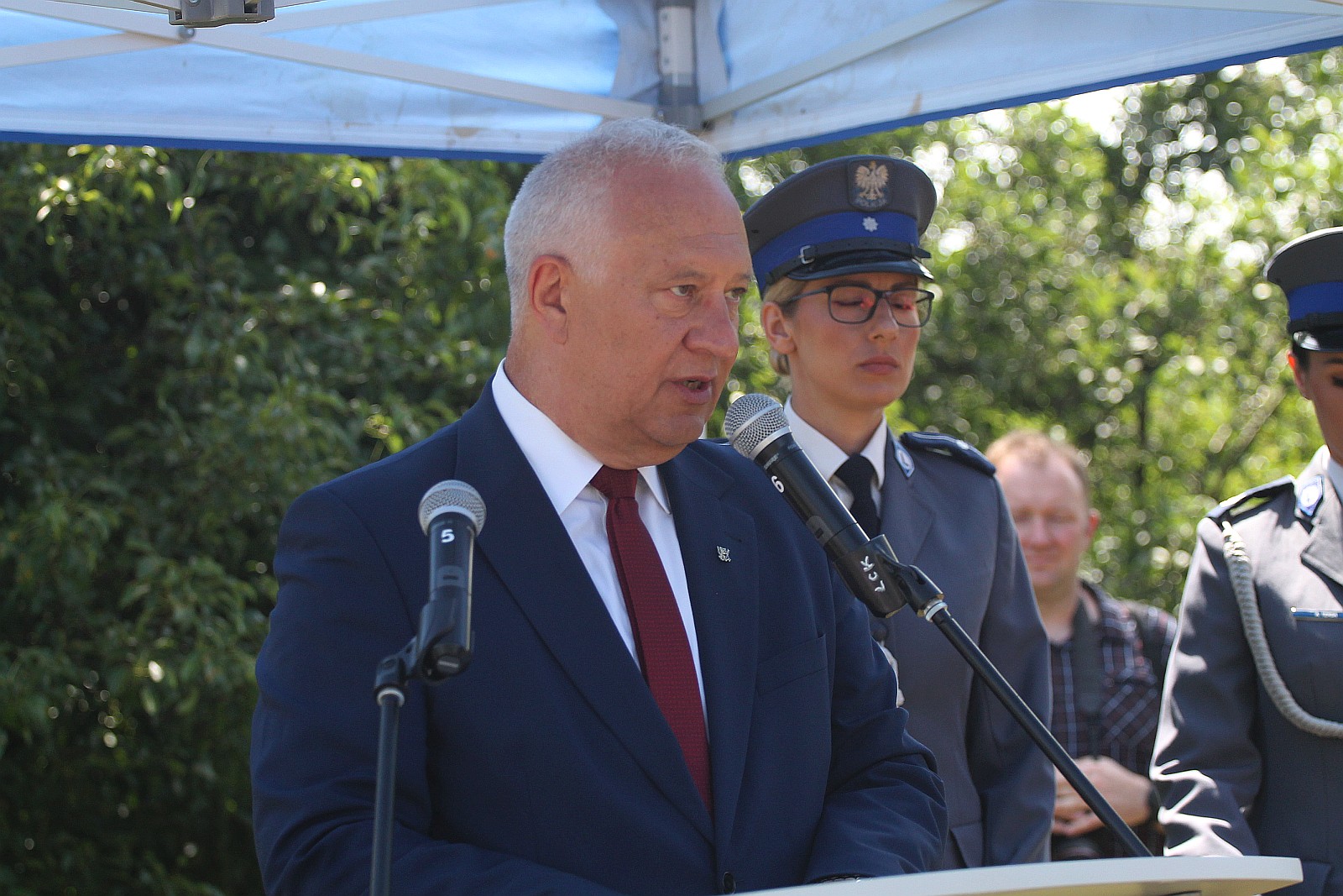 Dęby Pamięci poległych policjantów będą rosły w Parku Bielańskim