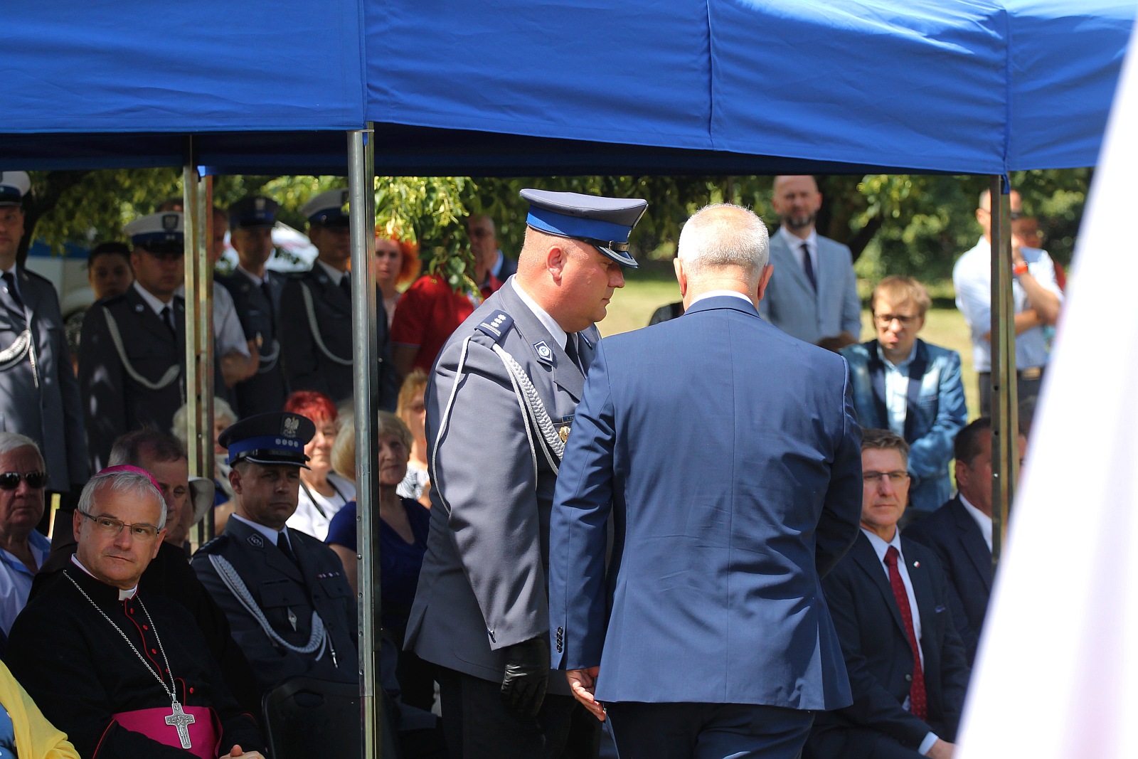 Dęby Pamięci poległych policjantów będą rosły w Parku Bielańskim