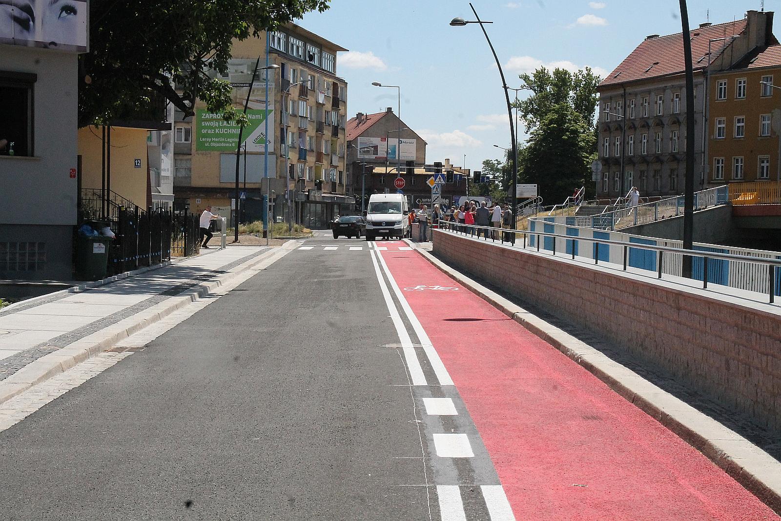 Jest już promenada nad Kaczawą. Ruch ulicą Nadbrzeżną puszczony
