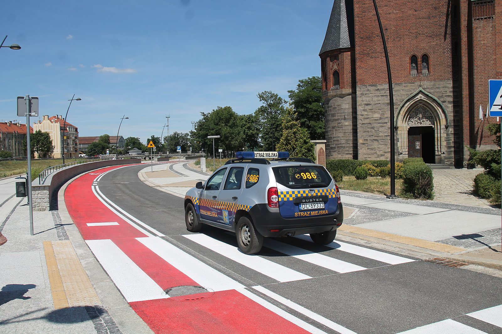 Jest już promenada nad Kaczawą. Ruch ulicą Nadbrzeżną puszczony