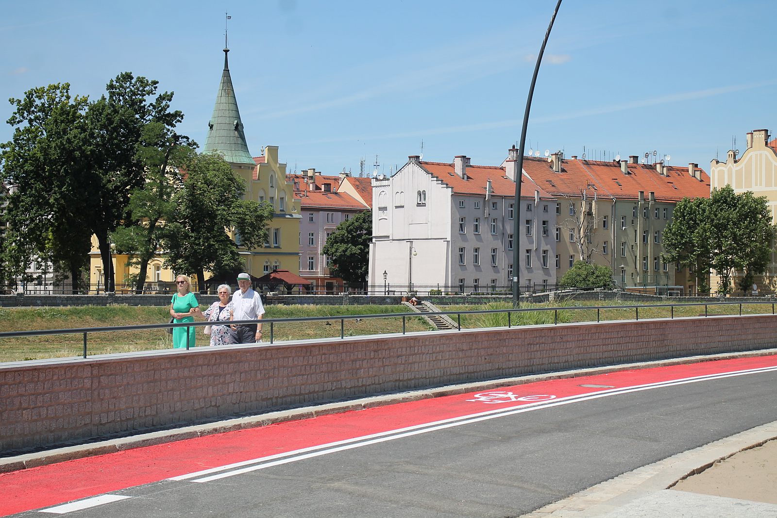 Jest już promenada nad Kaczawą. Ruch ulicą Nadbrzeżną puszczony