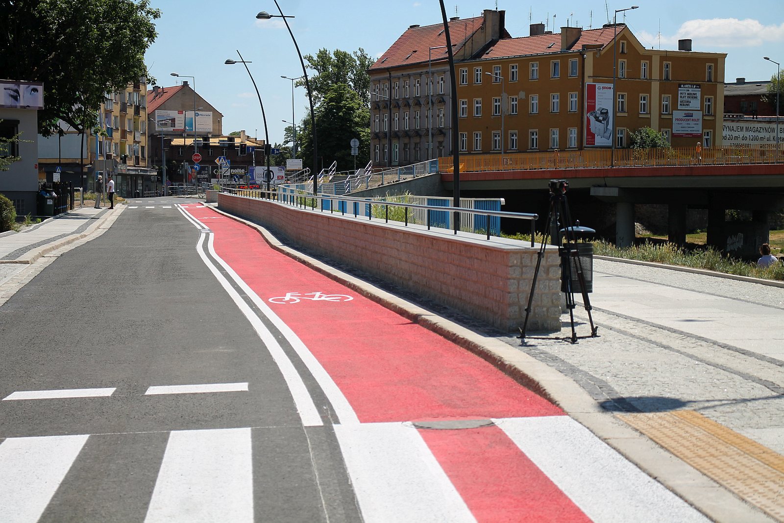 Jest już promenada nad Kaczawą. Ruch ulicą Nadbrzeżną puszczony