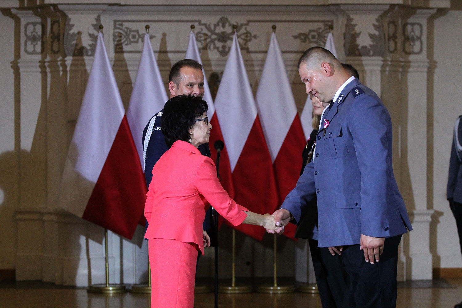 Minister Elżbieta Witek na legnickich obchodach święta policji