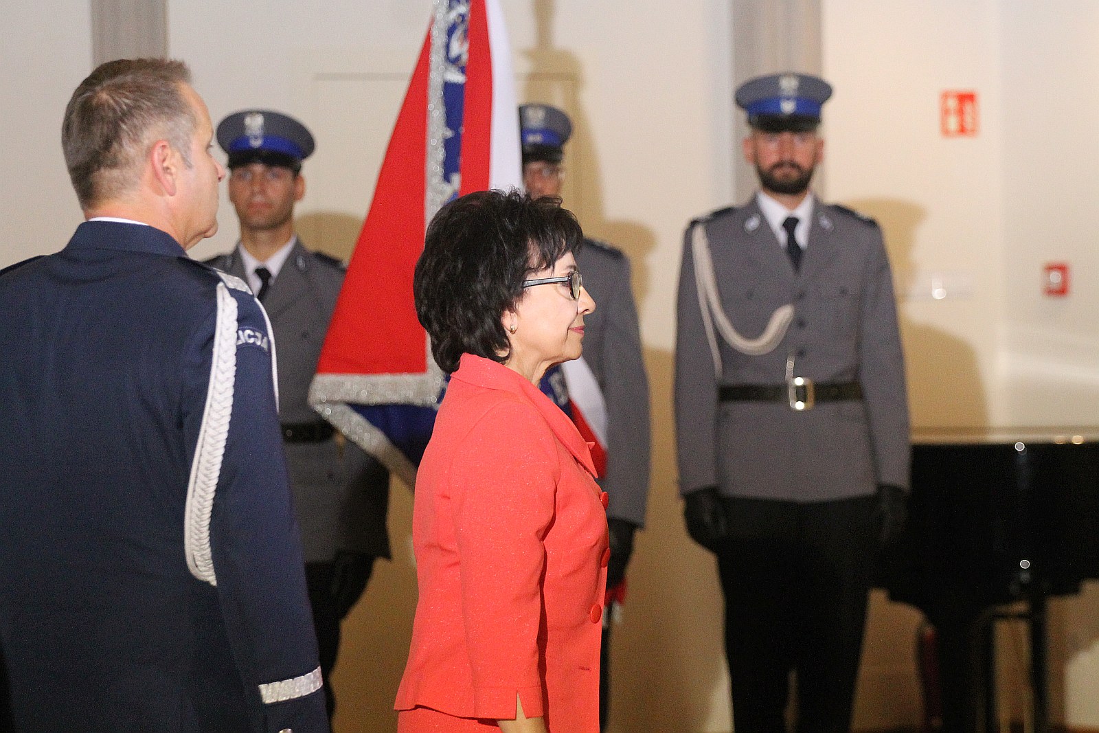 Minister Elżbieta Witek na legnickich obchodach święta policji