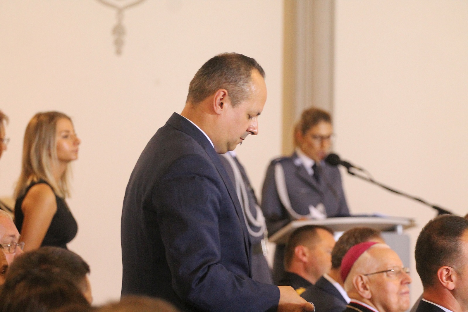 Minister Elżbieta Witek na legnickich obchodach święta policji