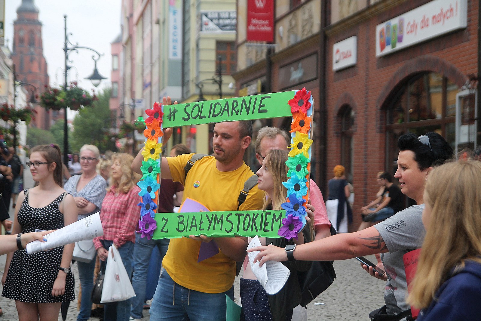 W Legnicy sześćdziesiąt osób protestowało przeciwko przemocy