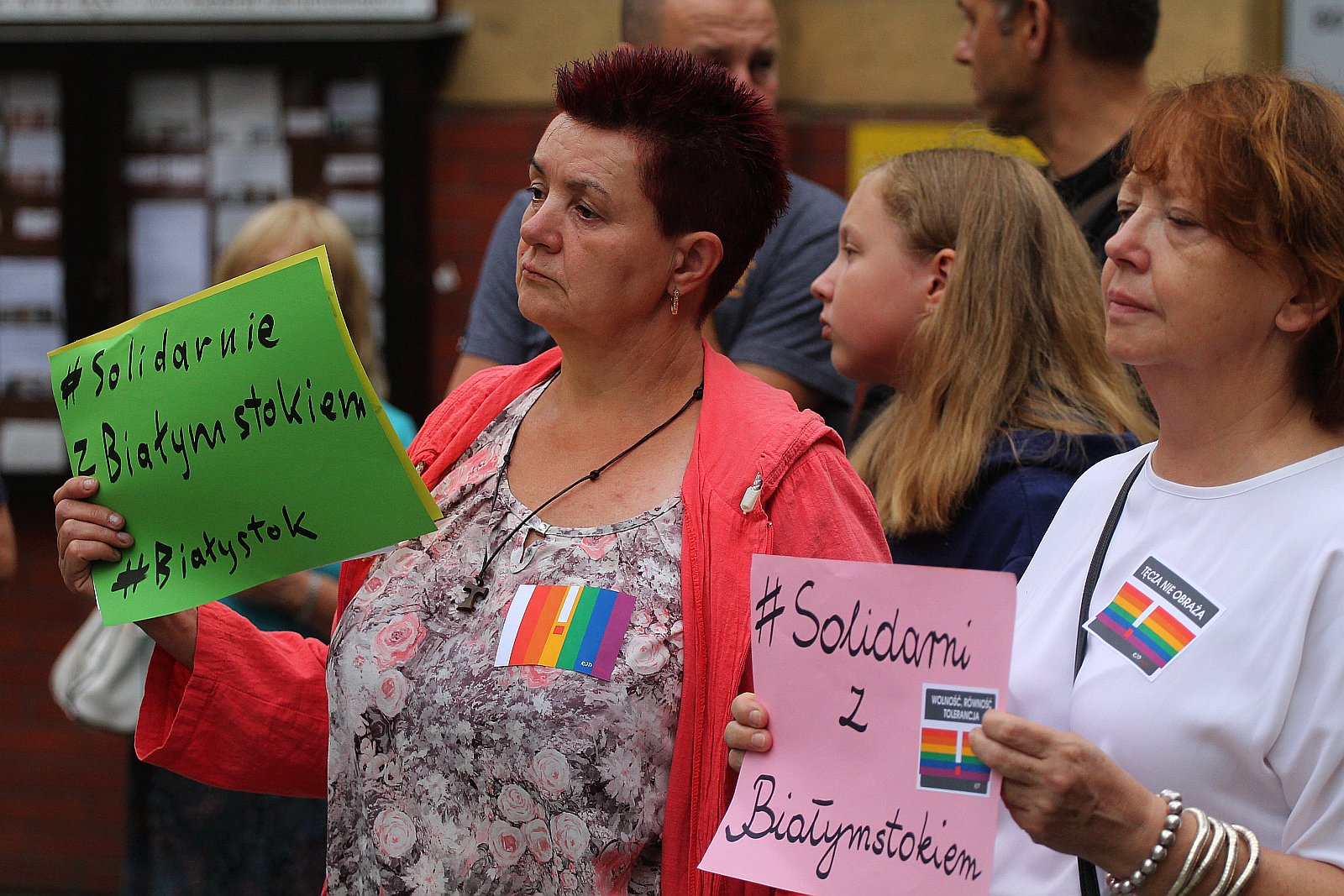 W Legnicy sześćdziesiąt osób protestowało przeciwko przemocy