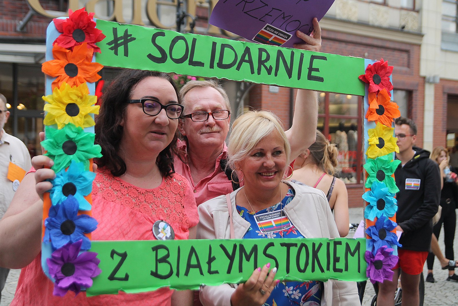 W Legnicy sześćdziesiąt osób protestowało przeciwko przemocy