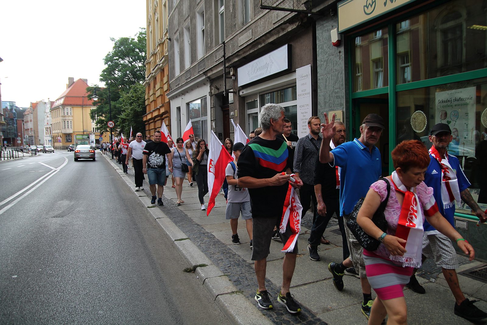 Zablokowali ruch na placu Wilsona aby oddać hołd powstańcom
