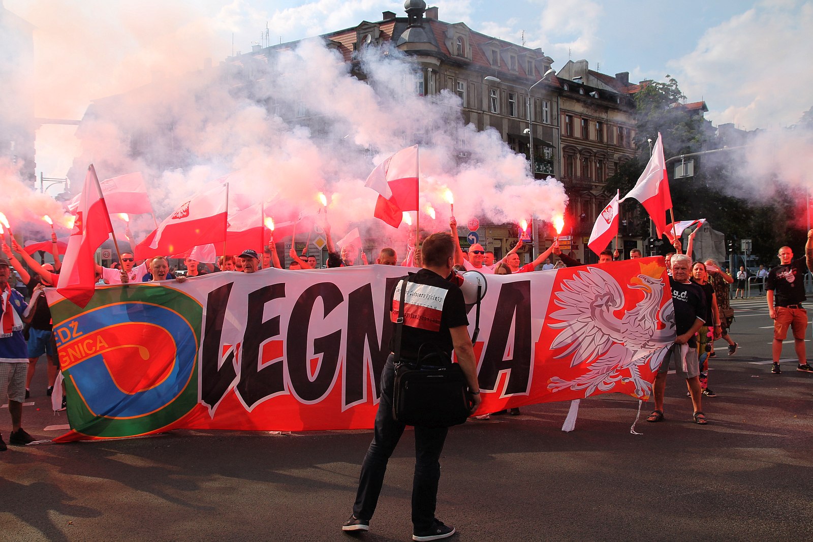 Zablokowali ruch na placu Wilsona aby oddać hołd powstańcom