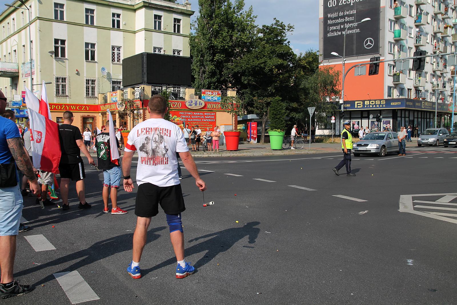 Zablokowali ruch na placu Wilsona aby oddać hołd powstańcom