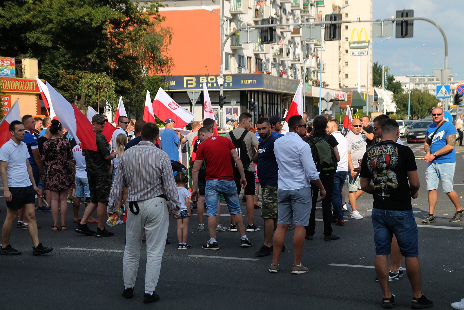 Zablokowali ruch na placu Wilsona aby oddać hołd powstańcom