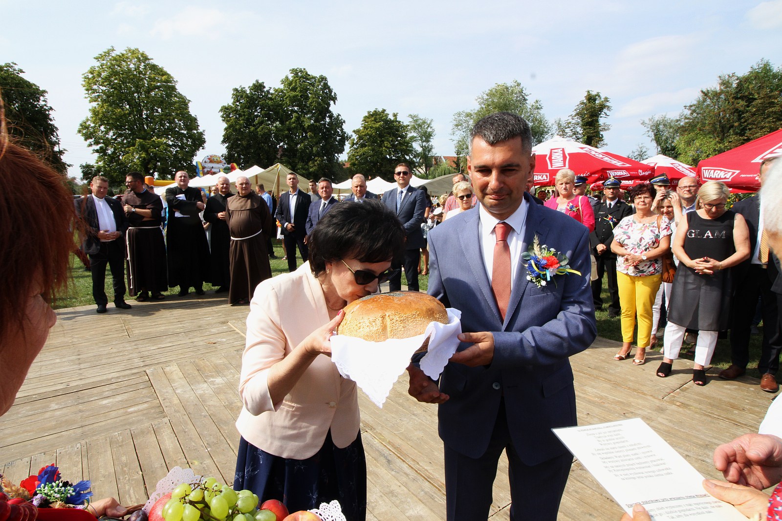 Mieszkańcy gminy Legnickie Pole podziękowali za tegoroczne plony