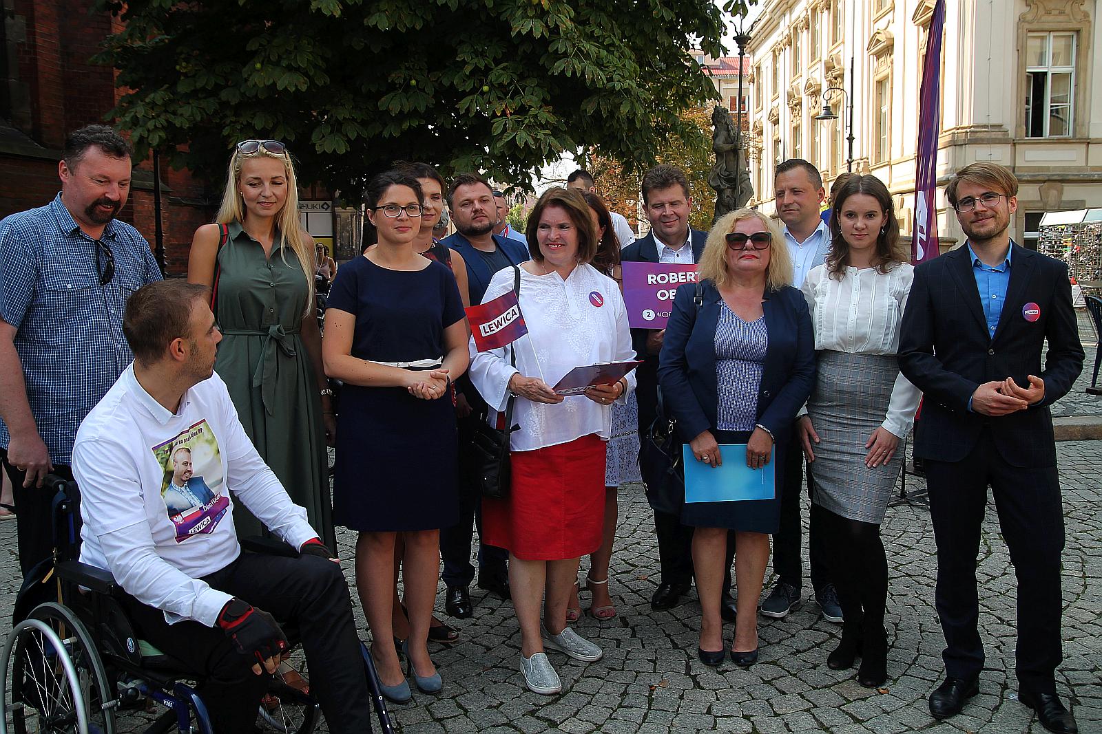 Lewica zaprezentowała w Legnicy swoich kandydatów do parlamentu
