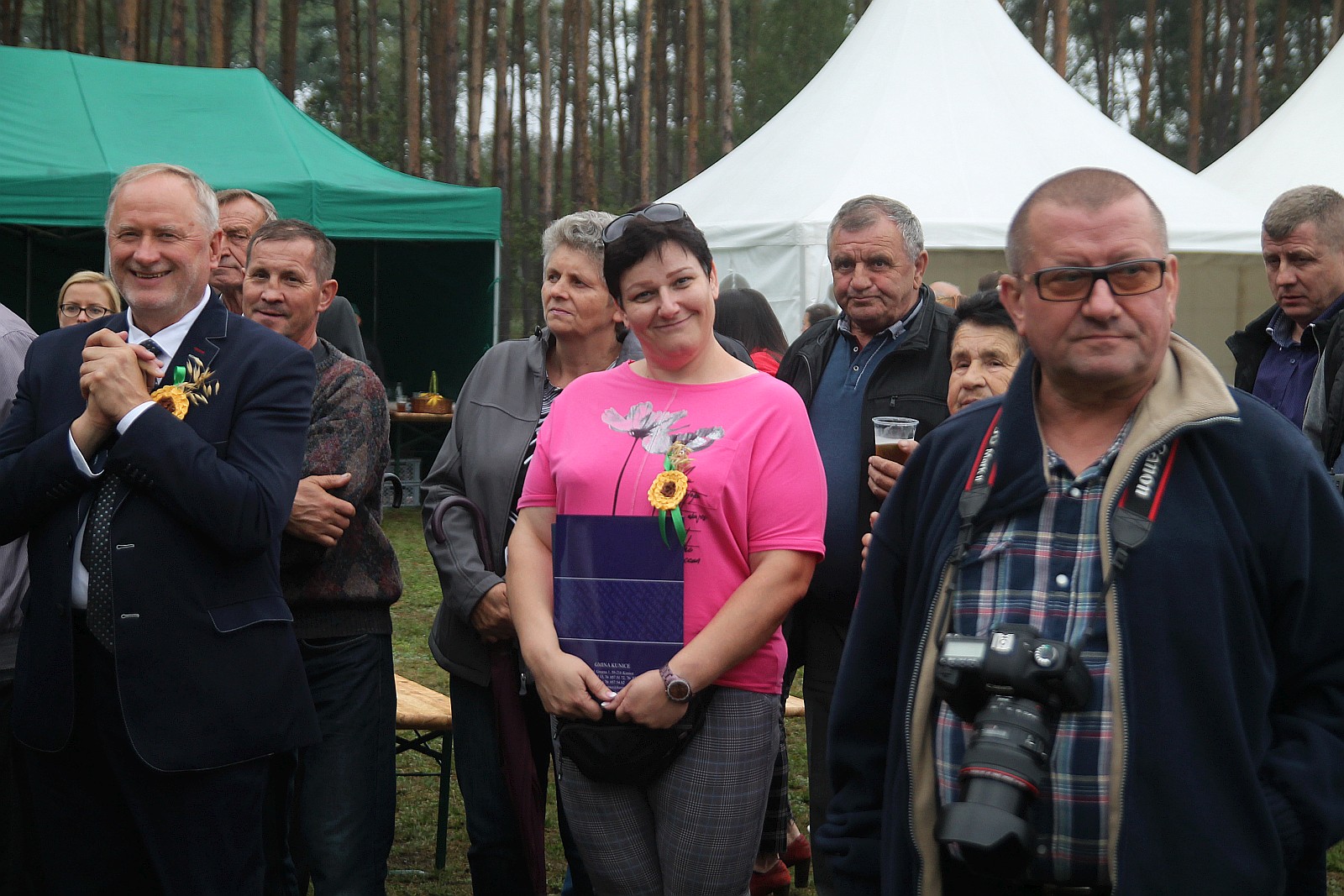 Mimo deszczu na dożynkach w Miłogostowicach nikt się nie nudził