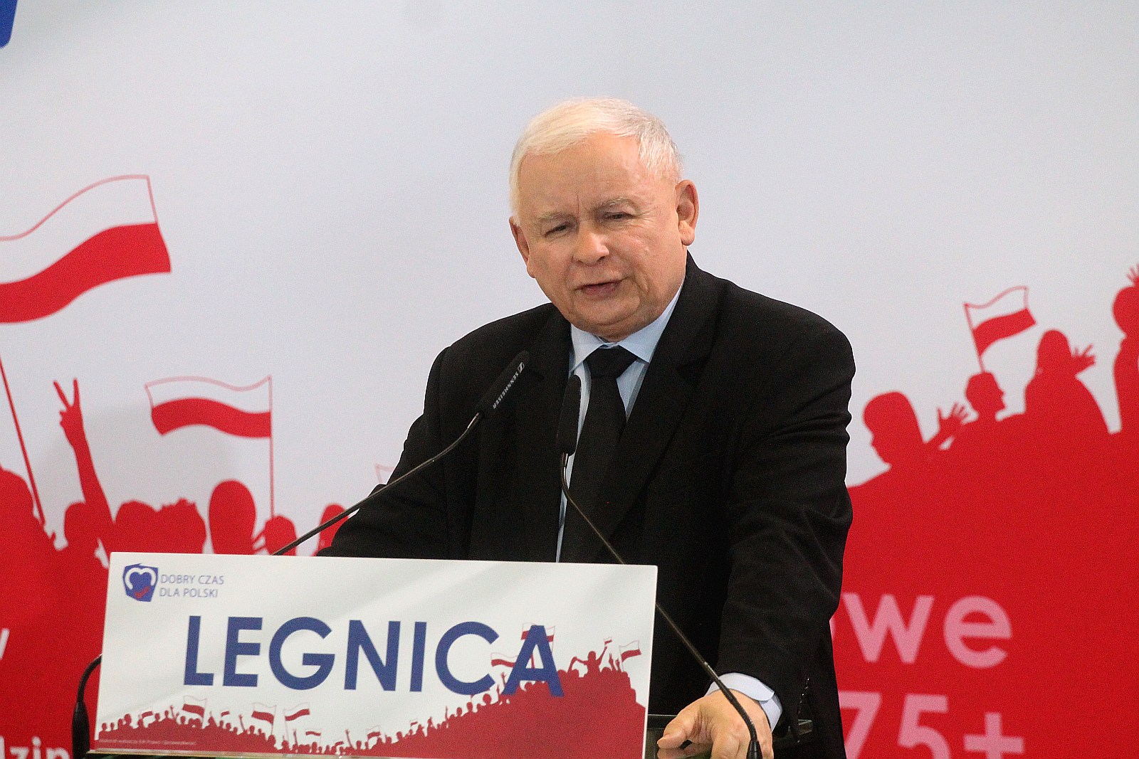 Jarosław Kaczyński w Legnicy na konwencji PIS