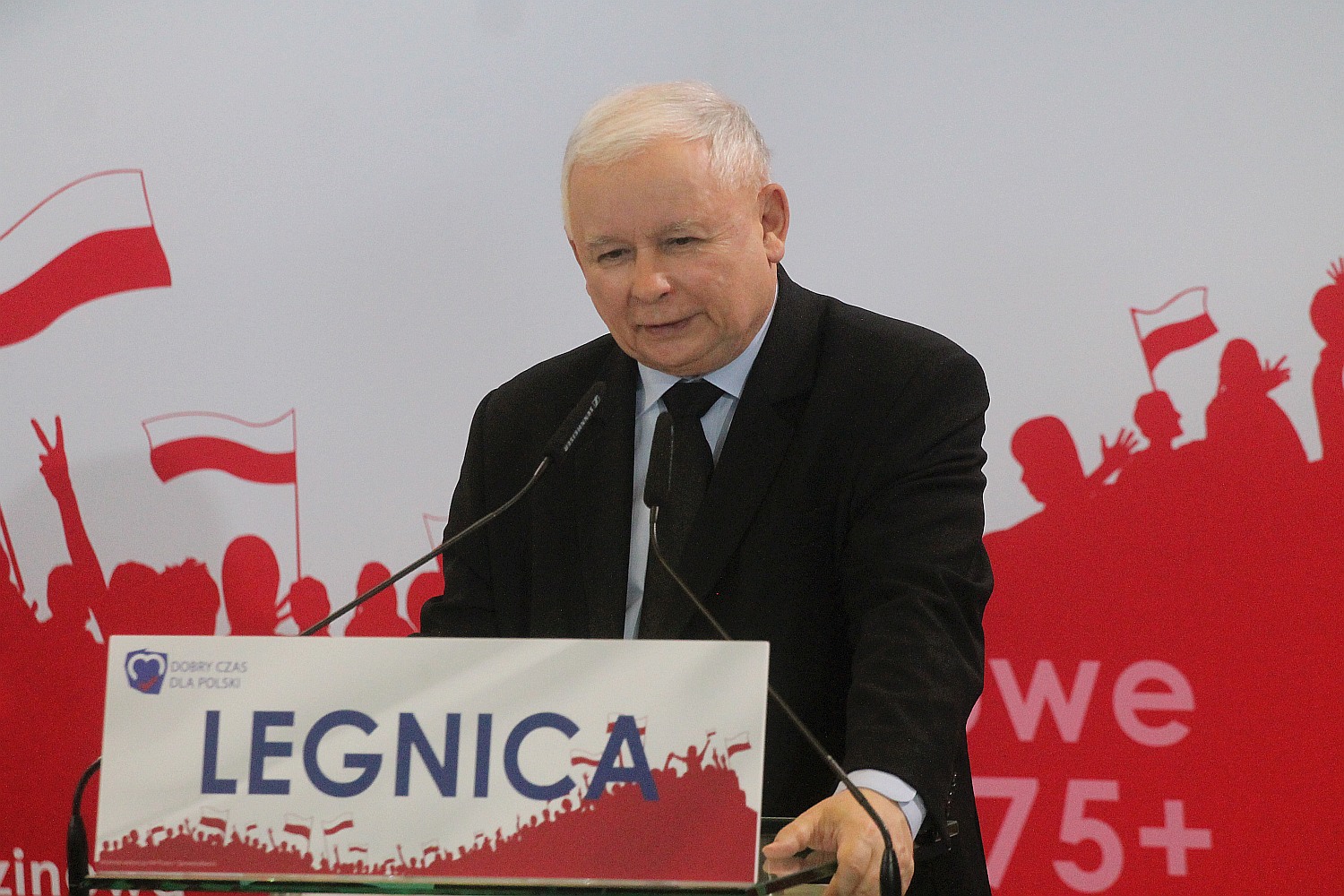 Jarosław Kaczyński w Legnicy na konwencji PIS