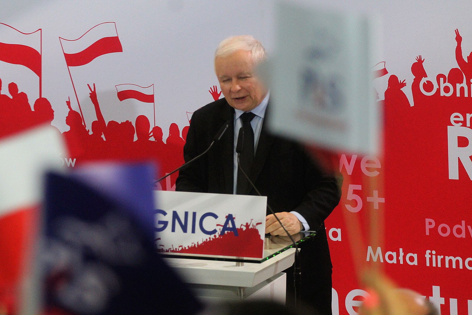 Jarosław Kaczyński w Legnicy na konwencji PIS