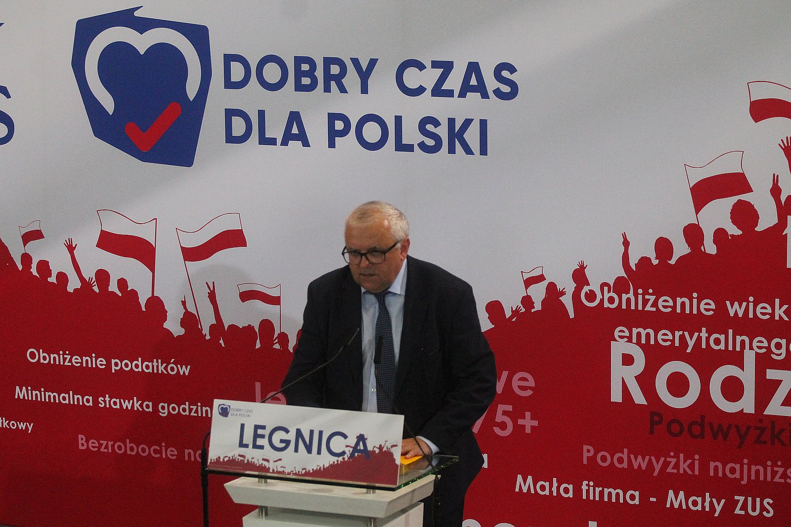 Jarosław Kaczyński w Legnicy na konwencji PIS