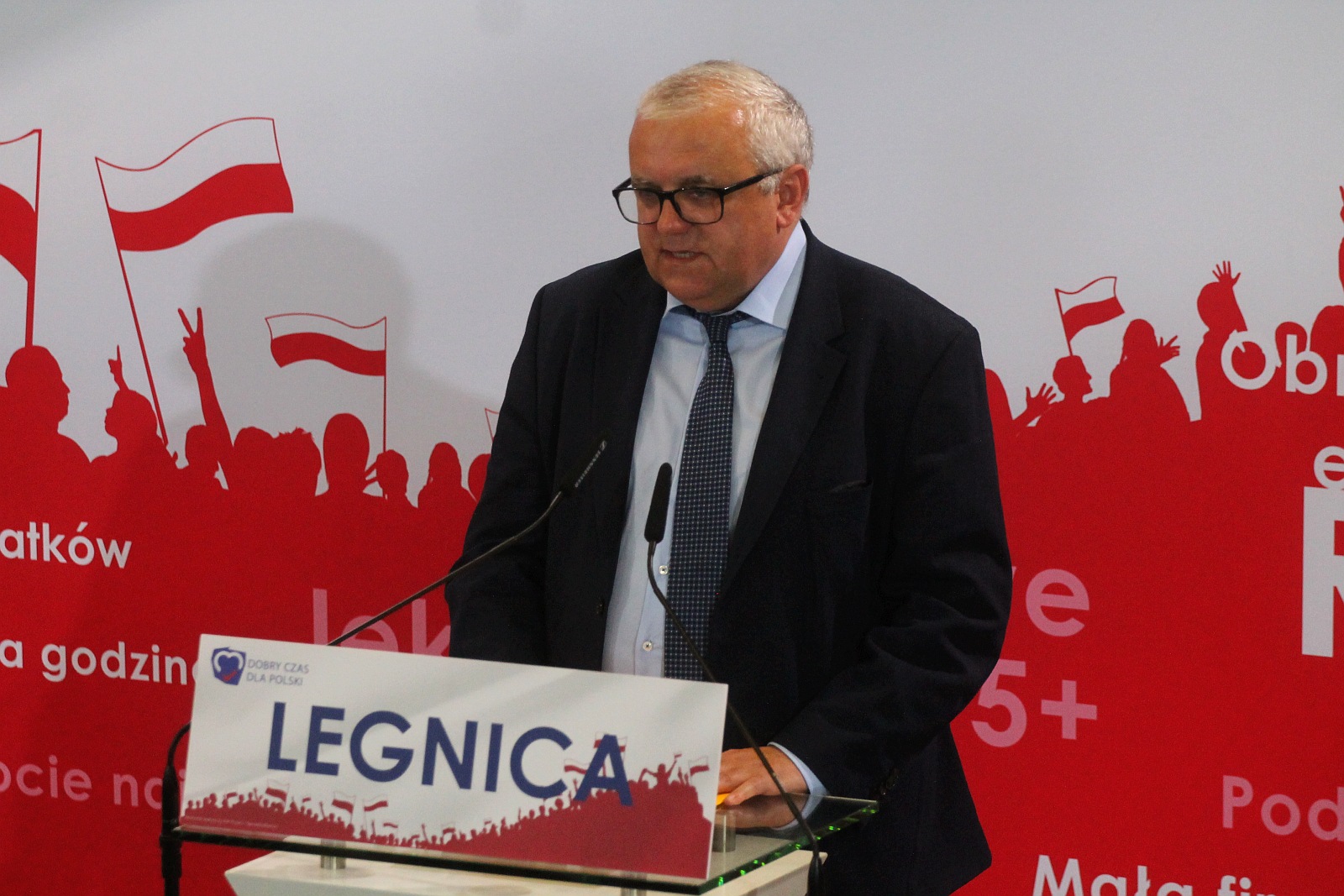 Jarosław Kaczyński w Legnicy na konwencji PIS