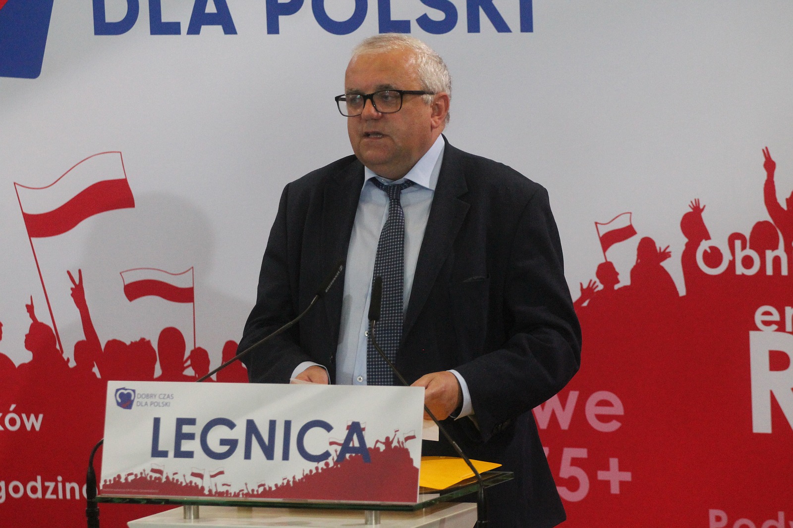 Jarosław Kaczyński w Legnicy na konwencji PIS
