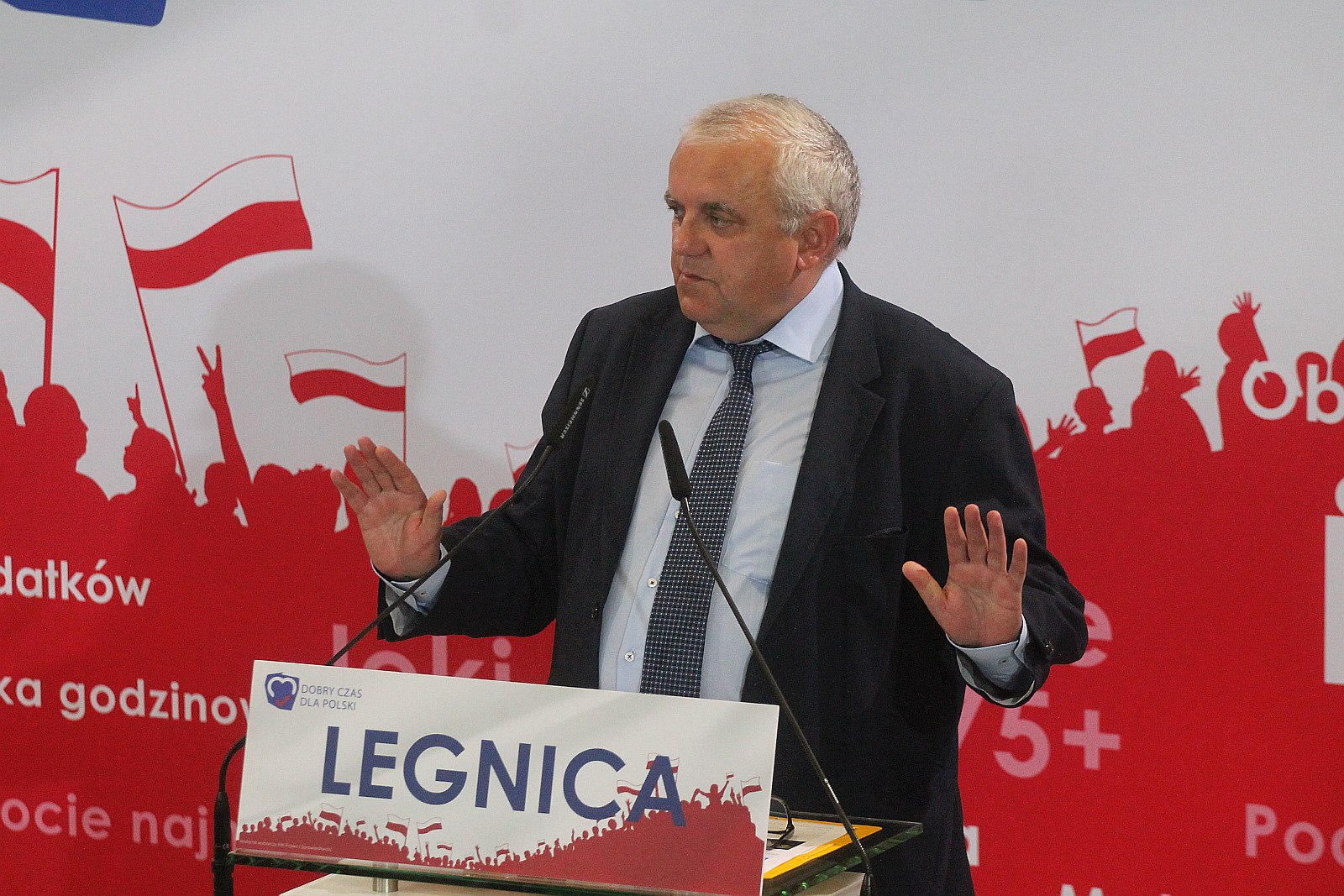 Jarosław Kaczyński w Legnicy na konwencji PIS