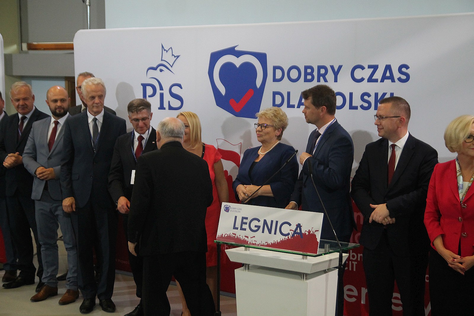 Jarosław Kaczyński w Legnicy na konwencji PIS