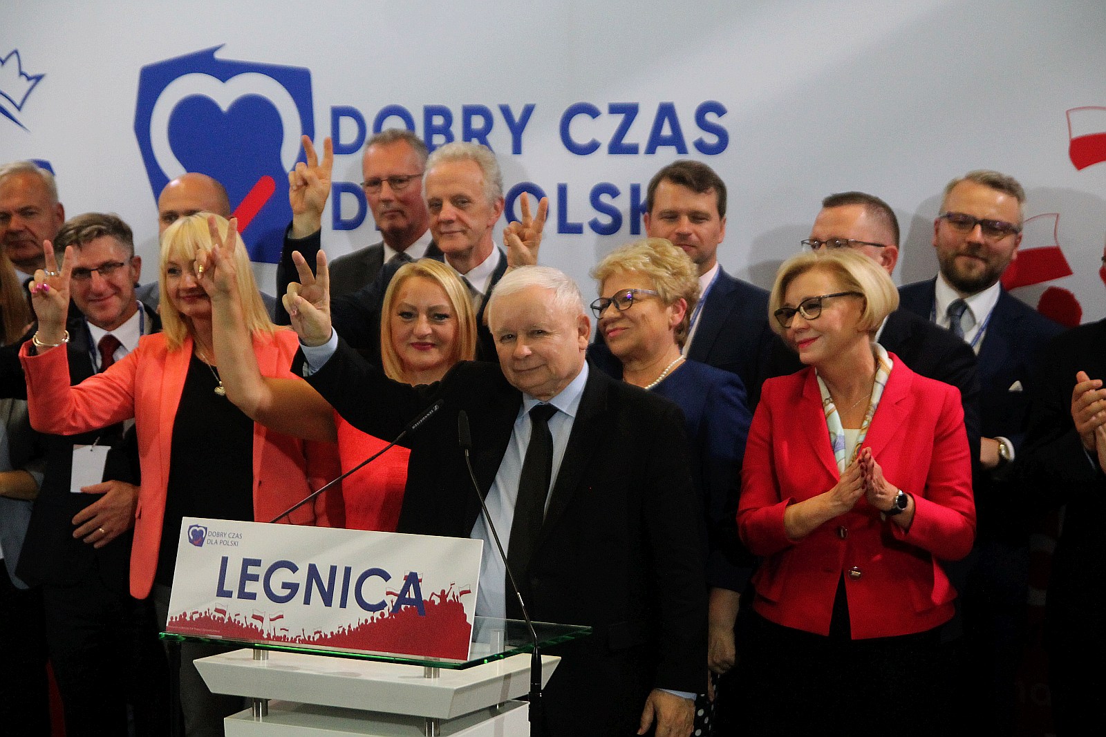 Jarosław Kaczyński w Legnicy na konwencji PIS