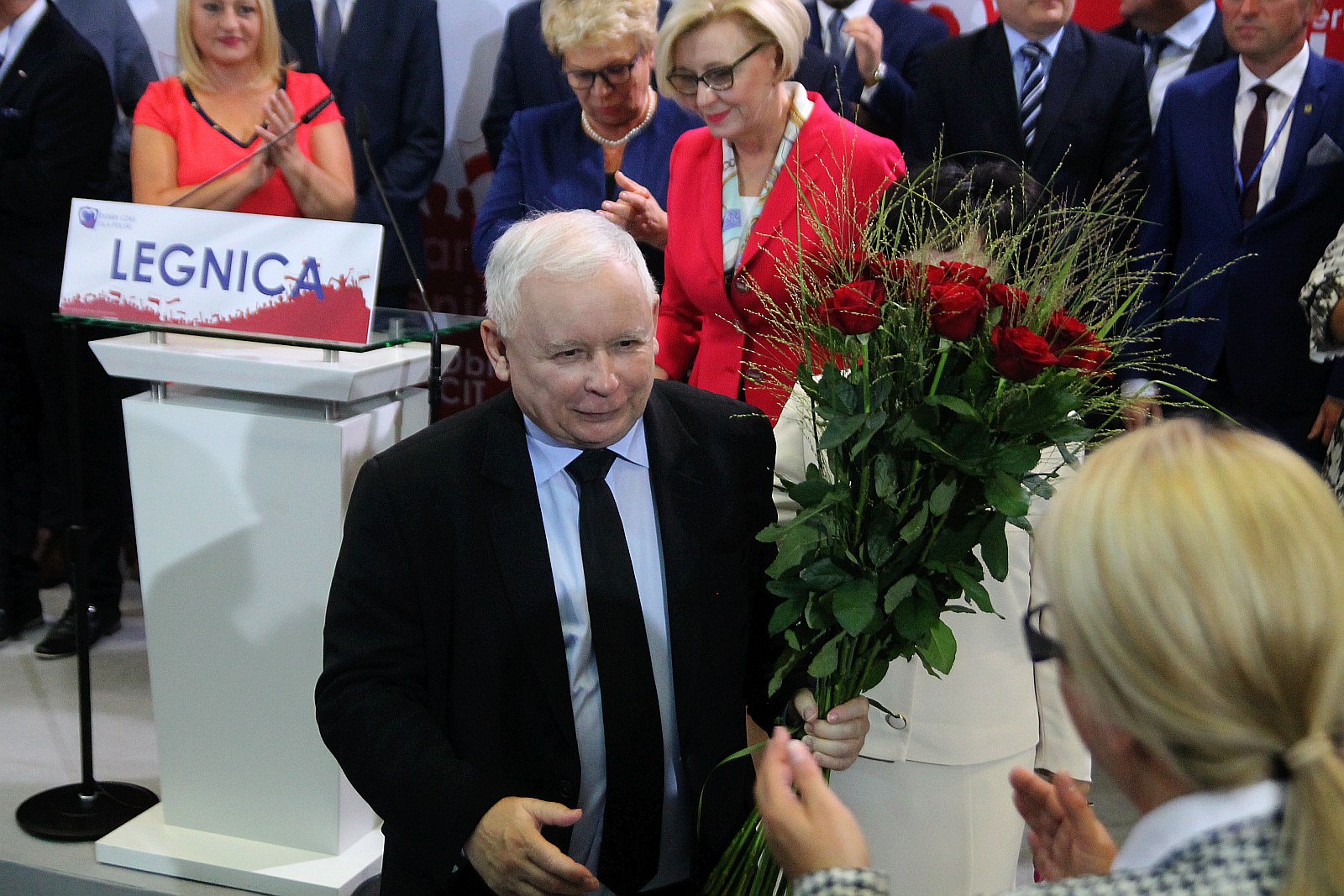 Jarosław Kaczyński w Legnicy na konwencji PIS