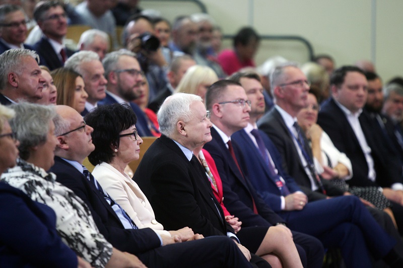 Jarosław Kaczyński w Legnicy na konwencji PIS