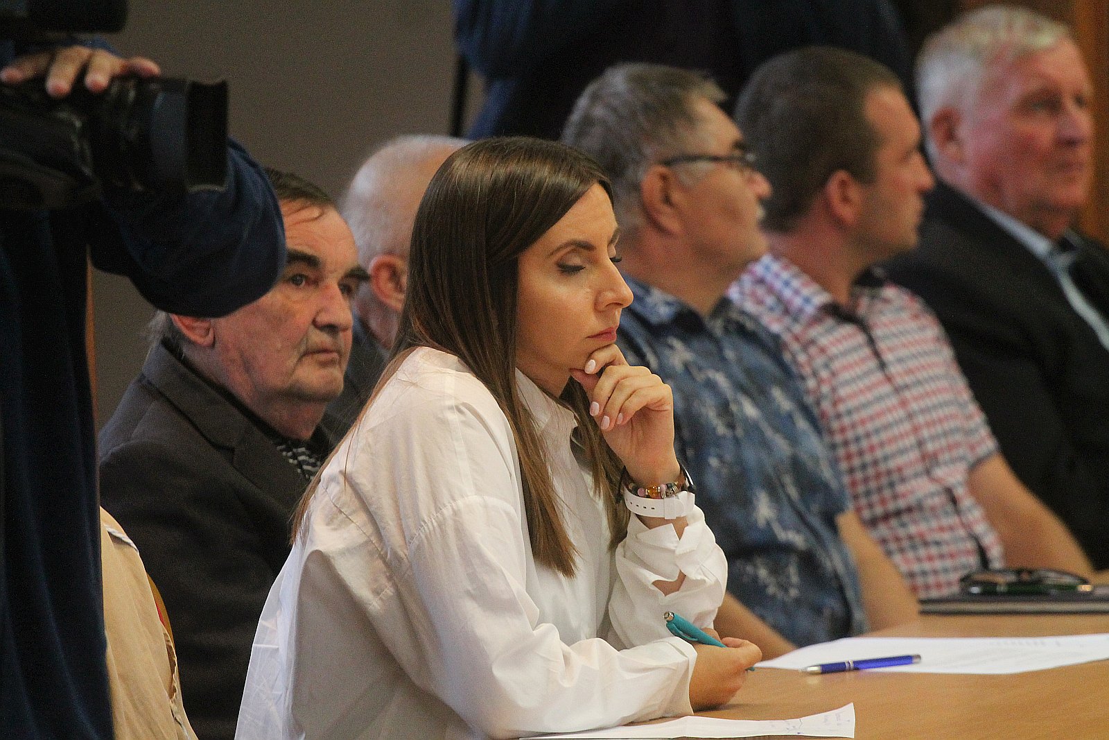 Elżbieta Witek rozmawiała ze strażakami ochotnikami