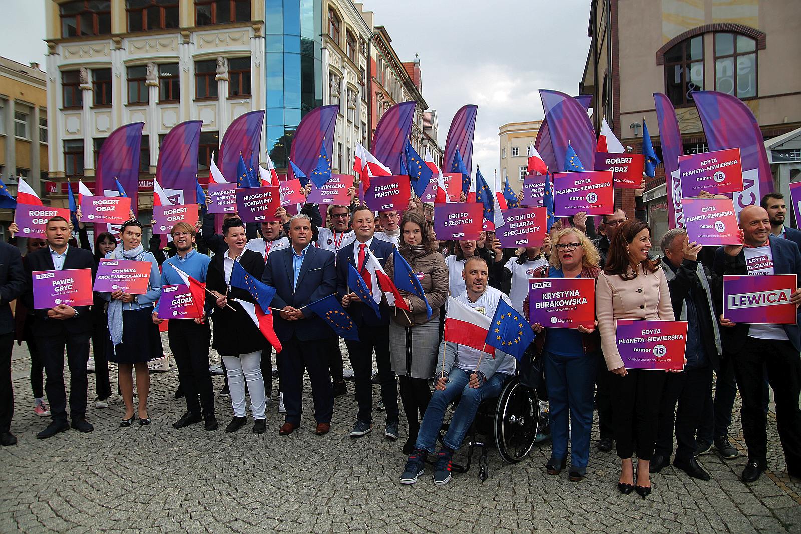 Lewicobus z Czarzastym i Nowicką, zawitał do Legnicy